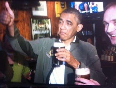 obama e la birra