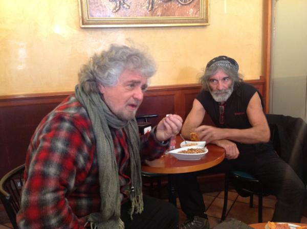 Beppe Grillo e Mauro Corona