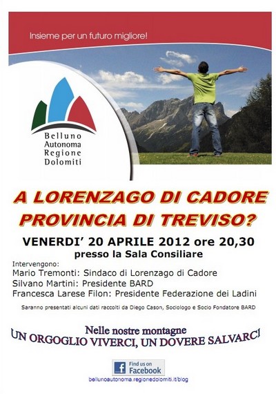 locandina incontro BARD a Lorenzago di Cadore