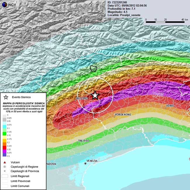 Mappa di pericolosità sismica (INGV)