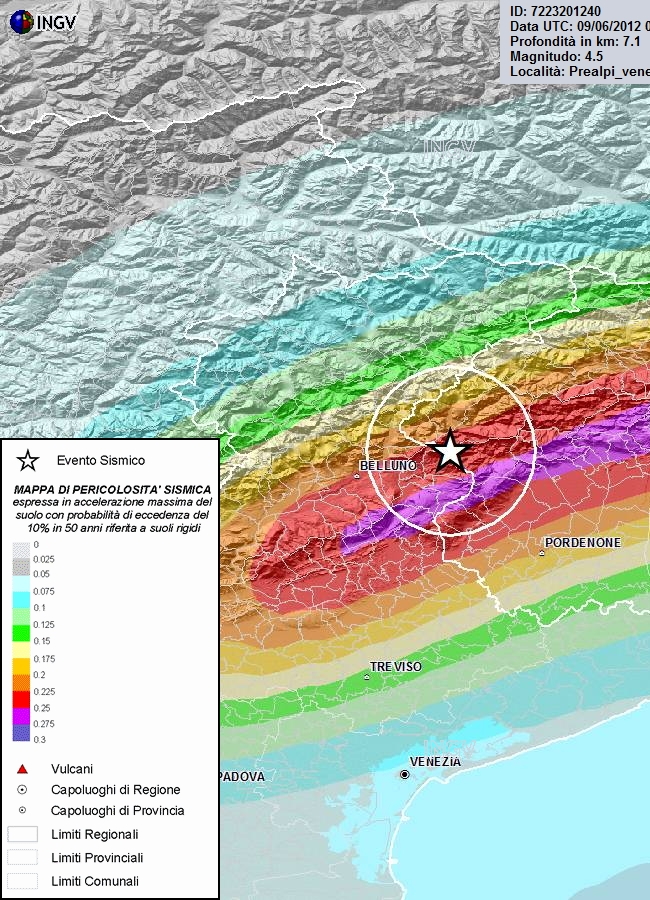mappa-ingv terremoto PN-BL 09 giugno 2012