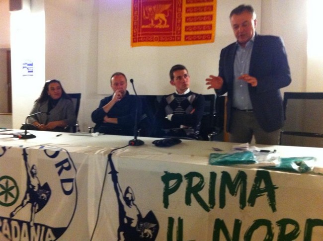 riunione a Lozzo di cadore per presentazione candidati Lega Nord (7 feb 2013)