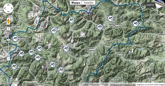 stralcio mappa su sito veneto.to