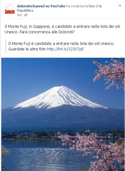 il Monte Fuji in Giappone