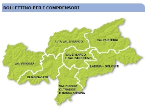 Servizio meteo in Alto Adige: il bollettino con il nuovo comprensorio Ladinia-Dolomiti