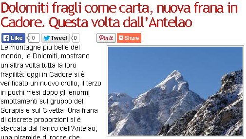 della dolomia e delle fragili cose ...