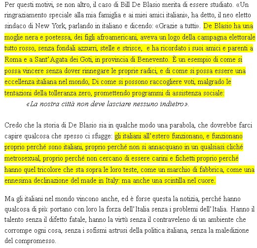 screen shot articolo de Linkiesta 