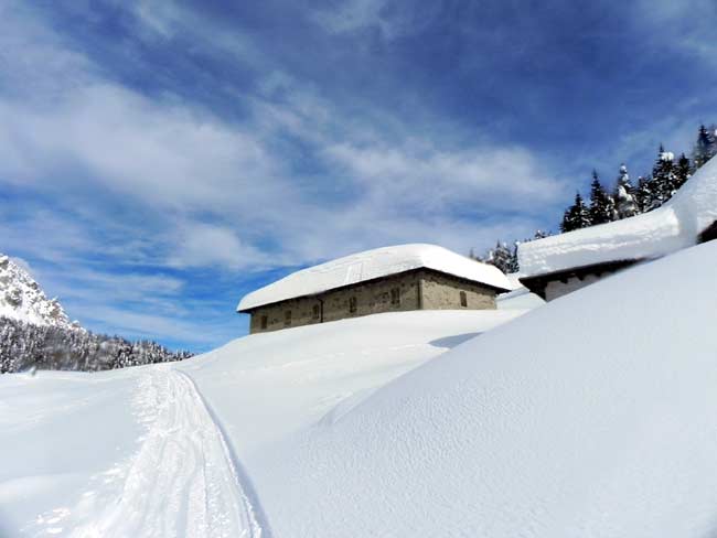 Pian dei Buoi - Ex Caserma di Soracrepa (foto Eugenio Calligaro - 15 feb. 2014)