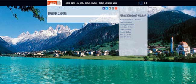 Lozzo sul sito visitdolomites.com (ci manca solo Toro Seduto...)