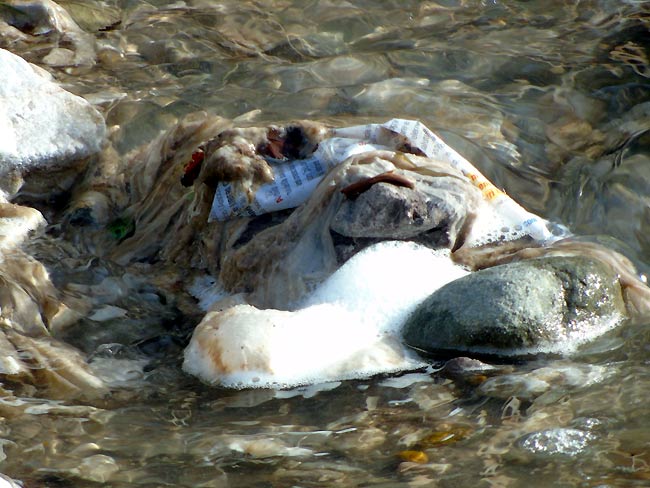 "dal tubo fognario esce acqua pressoché pulita", dicono alcuni... (foto 02)