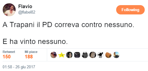 "A Trapani il PD correve contro nessuno. E ha vinto nessuno.