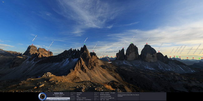 Sextner Stein (by Stefano Caldera) Autumn sunset in front of the Tre Cime di Lavaredo