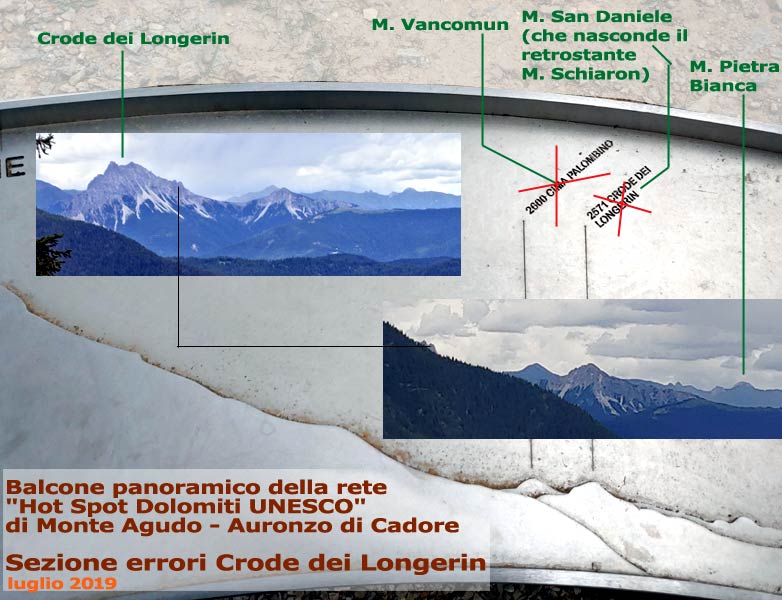 Balcone panoramico Dolomiti-Unesco di Monte Agudo: sezione errori Crode dei Longerin (14-07-2019)