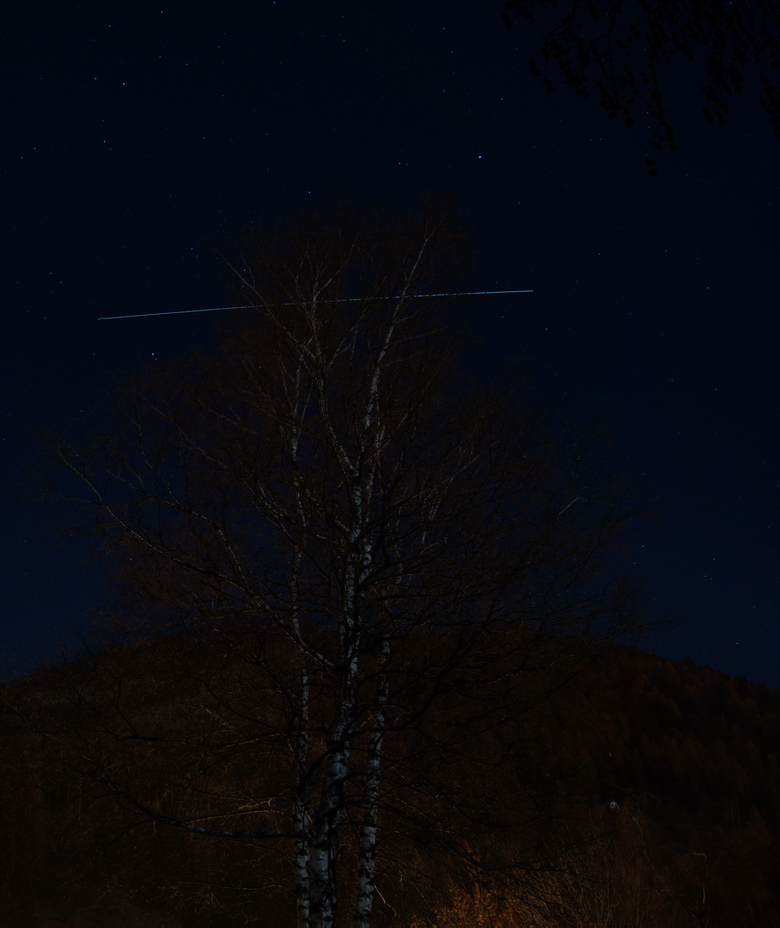 Passaggio a Lozzo di Cadore della stazione spaziale internazionale, 26 novembre 2020 ore 18:10 circa