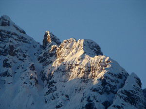 Particolare della cresta del Montanel