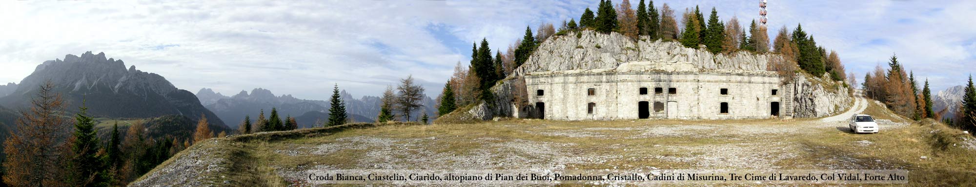 Caserma di Vidal Alto o Forte Alto di Col Vidal