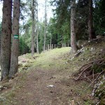 La stradina, parallela a quella del Genio, proveniente dal Col "de l Fesin"