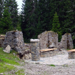 Lo stesso luogo della foto precedente dopo il ripristino con la realizzazione dell'area turistica