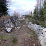 Dalla metà della trincea aerea verso la coda della medesima