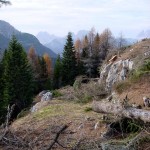 Sempre dal Tornante "de i Peroi" ma verso il basso, la stradina si immette nella Trincea "de le Pionbade"