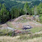 Ancora dal lato ovest del piazzale del Forte Alto verso il Tornante ora ripulito dalla ramaglia