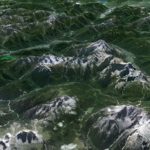 Il PdM in 3D (da Google Earth): da Monte Piana e Misurina giù fino al lago di Santa Croce passando per la Val del Boite