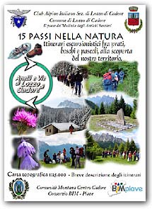 copertina pieghevoli Anelli e Vie di Lozzo di Cadore