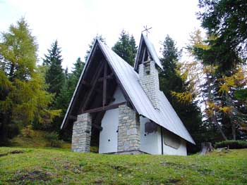 La chiesetta della Madonna del Ciareido a Pian dei Buoi