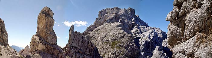 Una panoramica alla forcella S. Pietro 