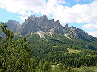 Il monte Ciarìdo dai colli di Pian dei Buoi